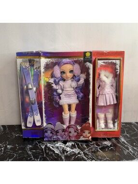 Rainbow High Violet Willow Fashion Winter Break Purple Doll New Sealed